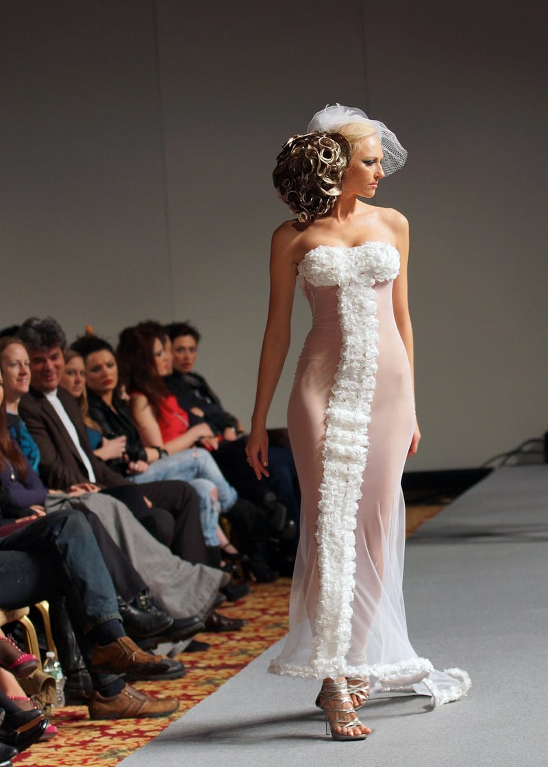 Fashion show with models on the runway